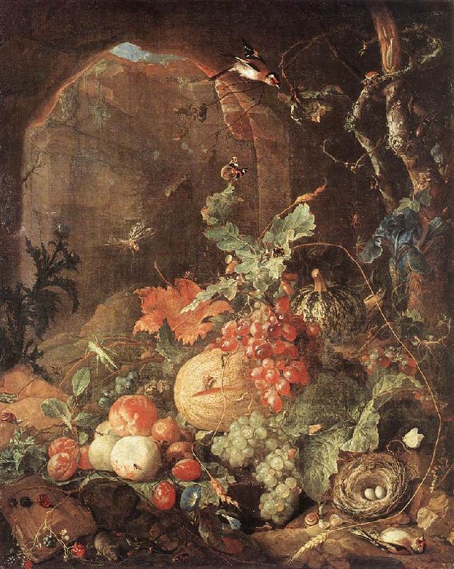 Jan Davidsz. de Heem Still-life w Bird-nest oil painting picture